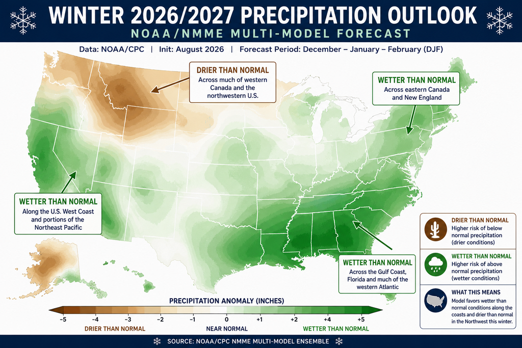 Winter 2026/2027 Precipitation Outlook